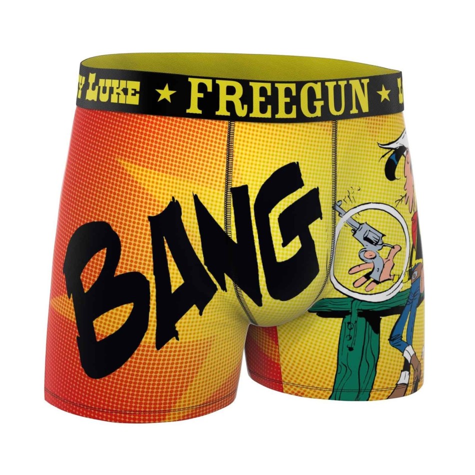 Boxer da uomo "Lucky Luke" in microfibra (Boxer da uomo) Freegun chez FrenchMarket