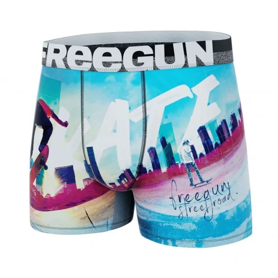 Lot de 6 Boxers Homme Microfibre "Sport Extrême" (Lot boxers Homme) Freegun chez FrenchMarket