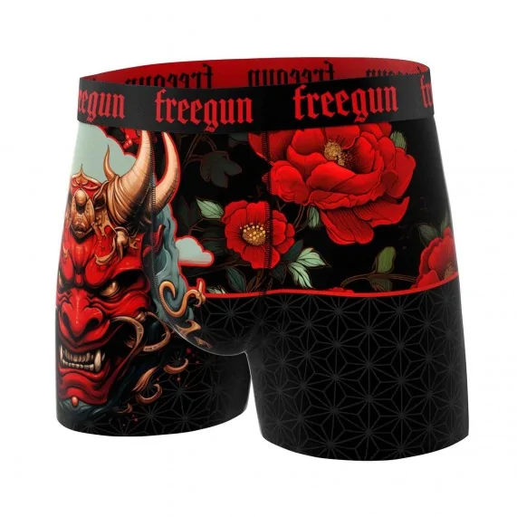 Confezione da 6 boxer in microfibra "Skull & Tatoo" per uomo (Boxer da uomo) Freegun chez FrenchMarket