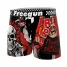 Lot de 6 Boxers Homme Microfibre "Skull & Tatoo" (Lot boxers Homme) Freegun chez FrenchMarket