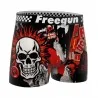 Lot de 6 Boxers Homme Microfibre "Skull & Tatoo" (Lot boxers Homme) Freegun chez FrenchMarket