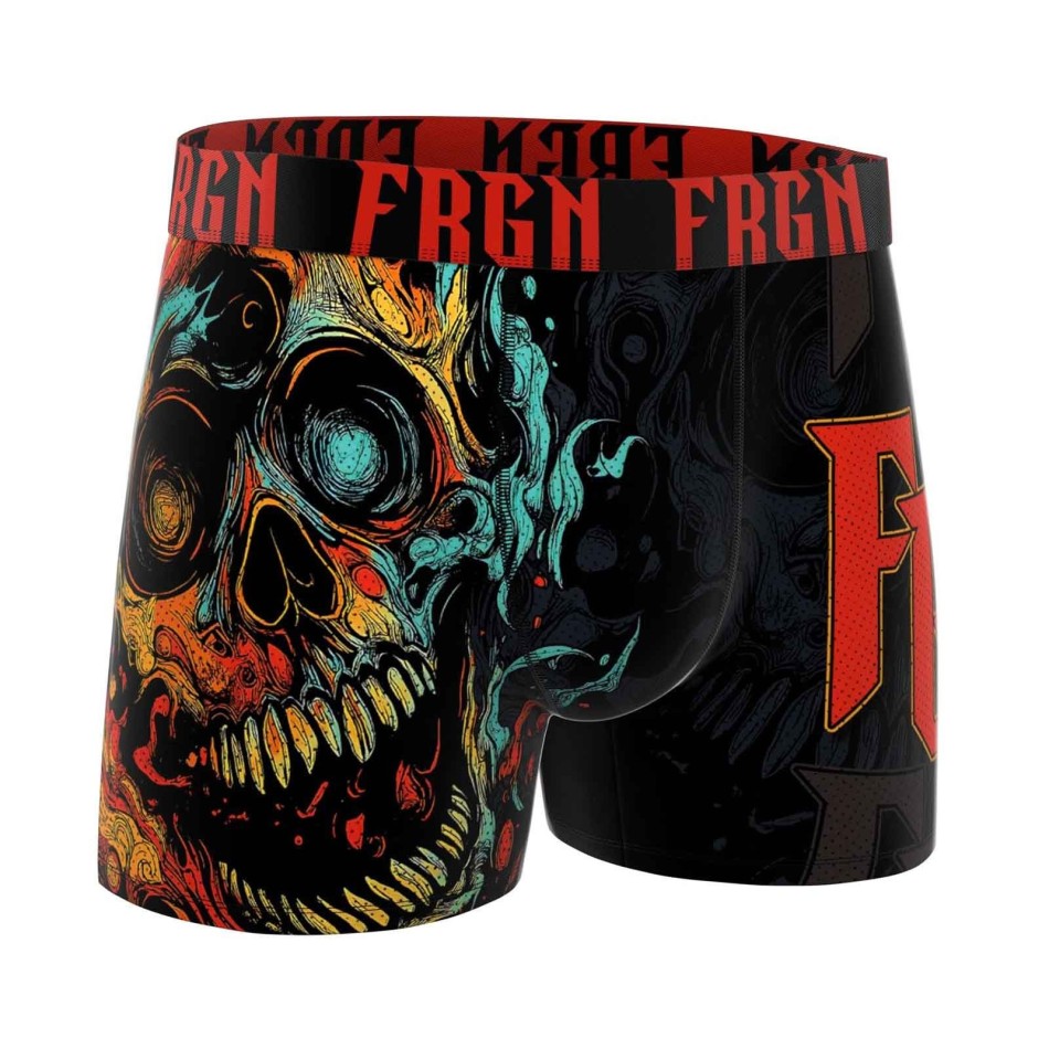 Lot de 6 Boxers Homme Microfibre "Skull & Tatoo" (Lot boxers Homme) Freegun chez FrenchMarket