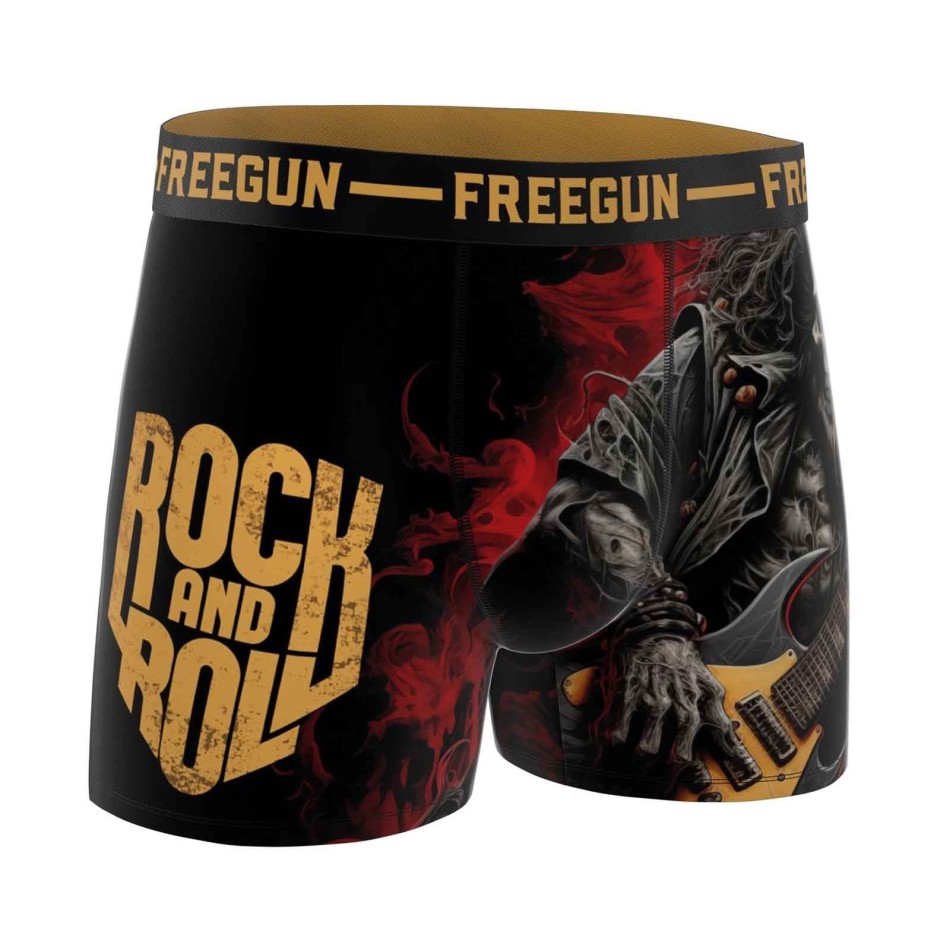 Lote de 6 calzoncillos bóxer de microfibra "Skull & Tatoo" para hombre (Calzoncillos para hombre) Freegun chez FrenchMarket