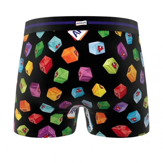 Herren-Boxer aus Baumwolle "Apéricube Vache qui rit" (Apéricube - Lachende Kuh) (Boxershorts Mann) Freegun auf FrenchMarket
