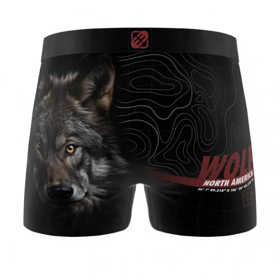Boxer "Wolf" in microfibra per uomo (Boxer da uomo) Freegun chez FrenchMarket