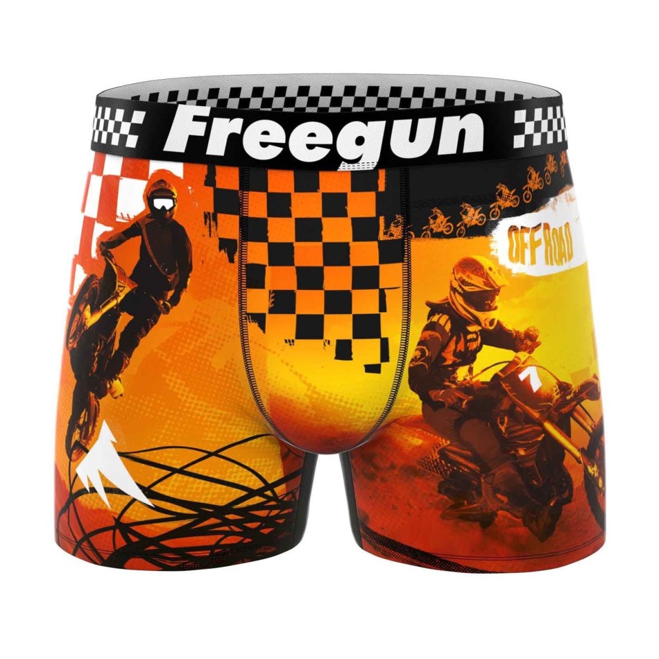 Boxer da uomo "Sport Moto" in microfibra (Boxer da uomo) Freegun chez FrenchMarket