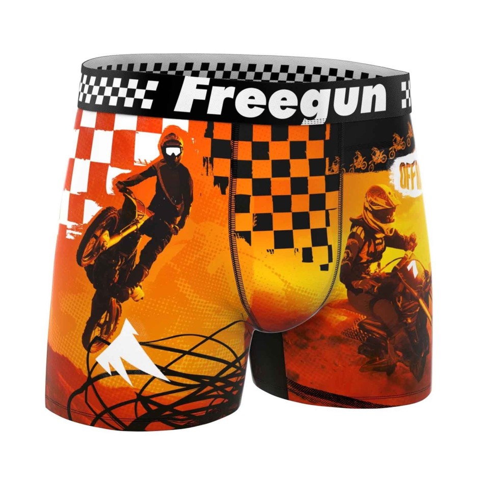 Boxer Homme Microfibre "Sport Moto" (Boxers Homme) Freegun chez FrenchMarket