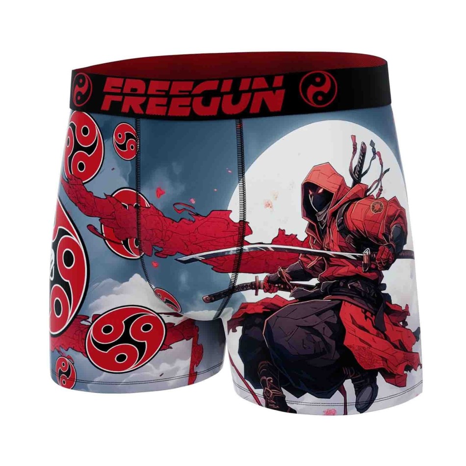 Boxershorts i mikrofiber för män Freegun Ninja - andningsaktiv komfort