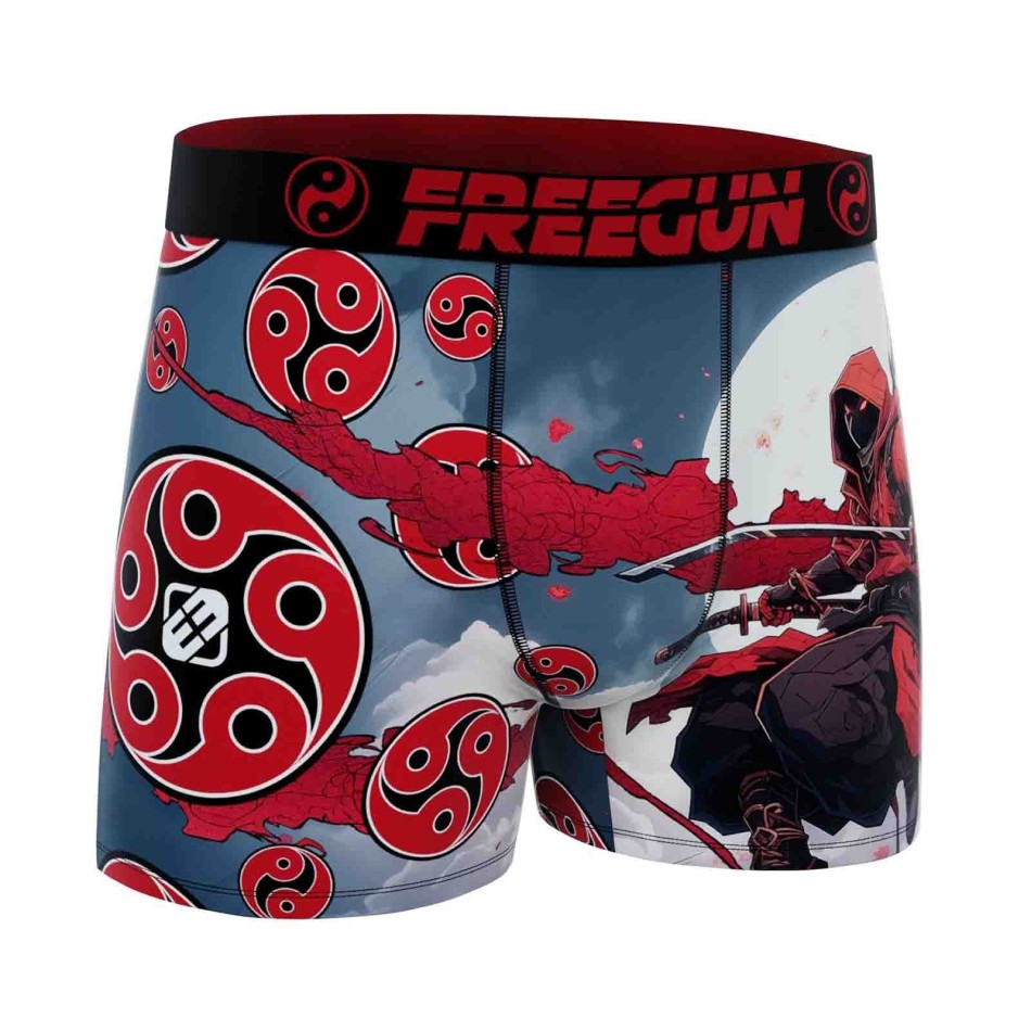 Ninja" men's microfiber boxer shorts (Men's boxer shorts) Freegun on FrenchMarket