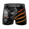 Boxer Homme Microfibre "Skull Tête de Mort" (Boxers Homme) Freegun chez FrenchMarket