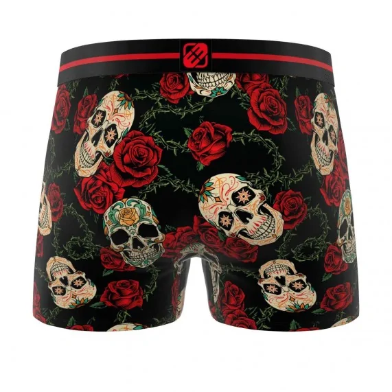 Boxer Homme Microfibre "Skull Tête de Mort" (Boxers Homme) Freegun chez FrenchMarket