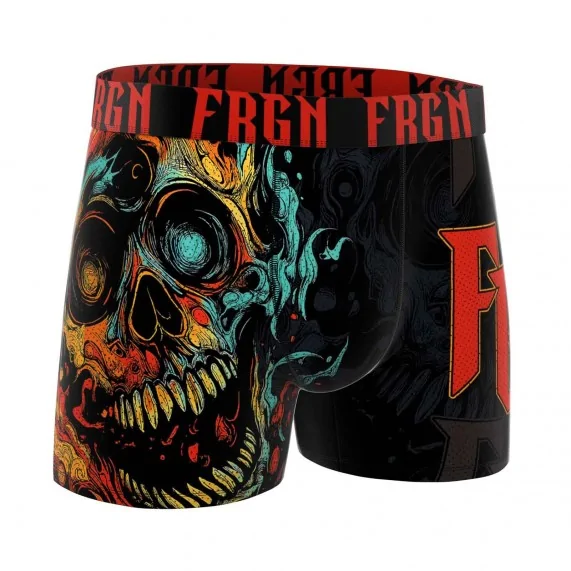 Boxer Homme Microfibre "Skull Tête de Mort" (Boxers Homme) Freegun chez FrenchMarket