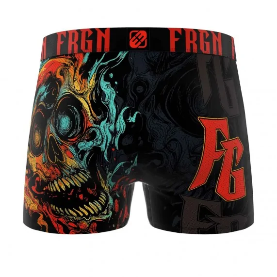 Boxer Homme Microfibre "Skull Tête de Mort" (Boxers Homme) Freegun chez FrenchMarket