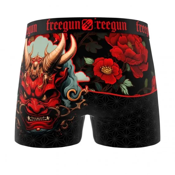 Boxer Mann Mikrofaser Maske "Samurai ONI" (Boxershorts Mann) Freegun auf FrenchMarket