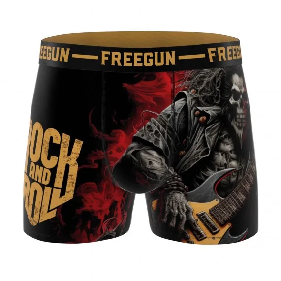 Rock n Roll" Men's Microfiber Boxer Briefs (Men's boxer shorts) Freegun on FrenchMarket