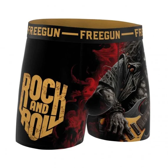 Rock n Roll" Men's Microfiber Boxer Briefs (Men's boxer shorts) Freegun on FrenchMarket