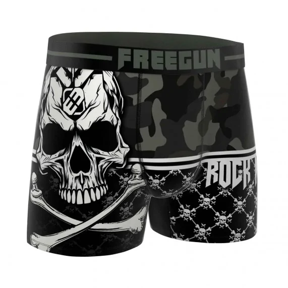 Rock n Roll" Microvezel herenboxershort (Herenboxershorts) Freegun chez FrenchMarket