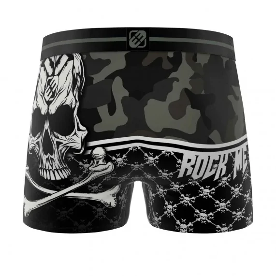Rock n Roll" Microvezel herenboxershort (Herenboxershorts) Freegun chez FrenchMarket
