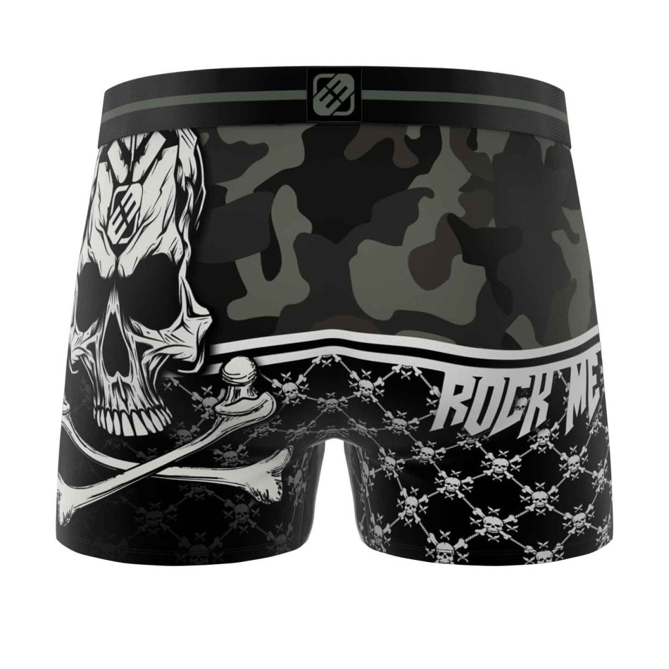 Rock n Roll" Microvezel herenboxershort (Herenboxershorts) Freegun chez FrenchMarket