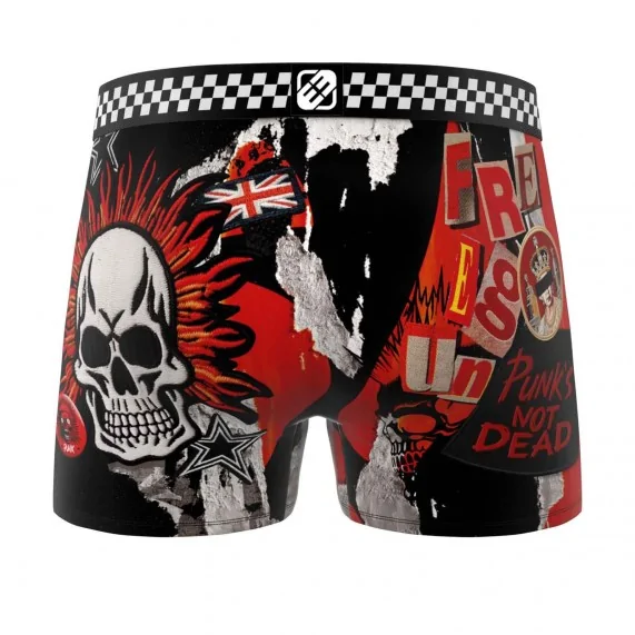 Boxer Homme Microfibre "Rock n Roll" (Boxers Homme) Freegun chez FrenchMarket