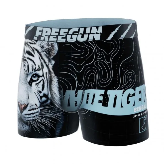 Boxer Homme Microfibre "Tigre" (Boxers Homme) Freegun chez FrenchMarket