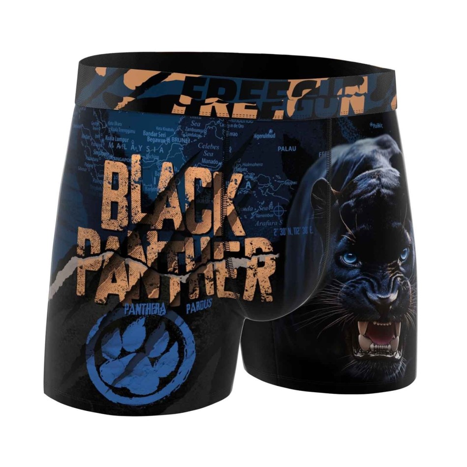 Boxer in microfibra "Panther" per uomo (Boxer da uomo) Freegun chez FrenchMarket