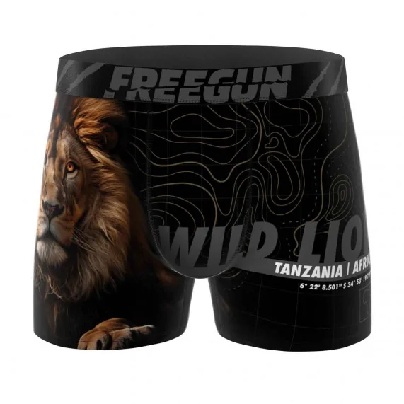 Lion" Men's Microfiber Boxer Briefs (Men's boxer shorts) Freegun on FrenchMarket