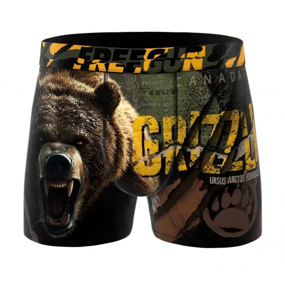 Boxer Homme Microfibre "Ours" (Boxers Homme) Freegun chez FrenchMarket