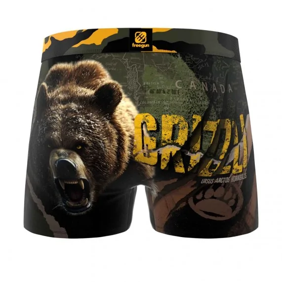Boxer Homme Microfibre "Ours" (Boxers Homme) Freegun chez FrenchMarket