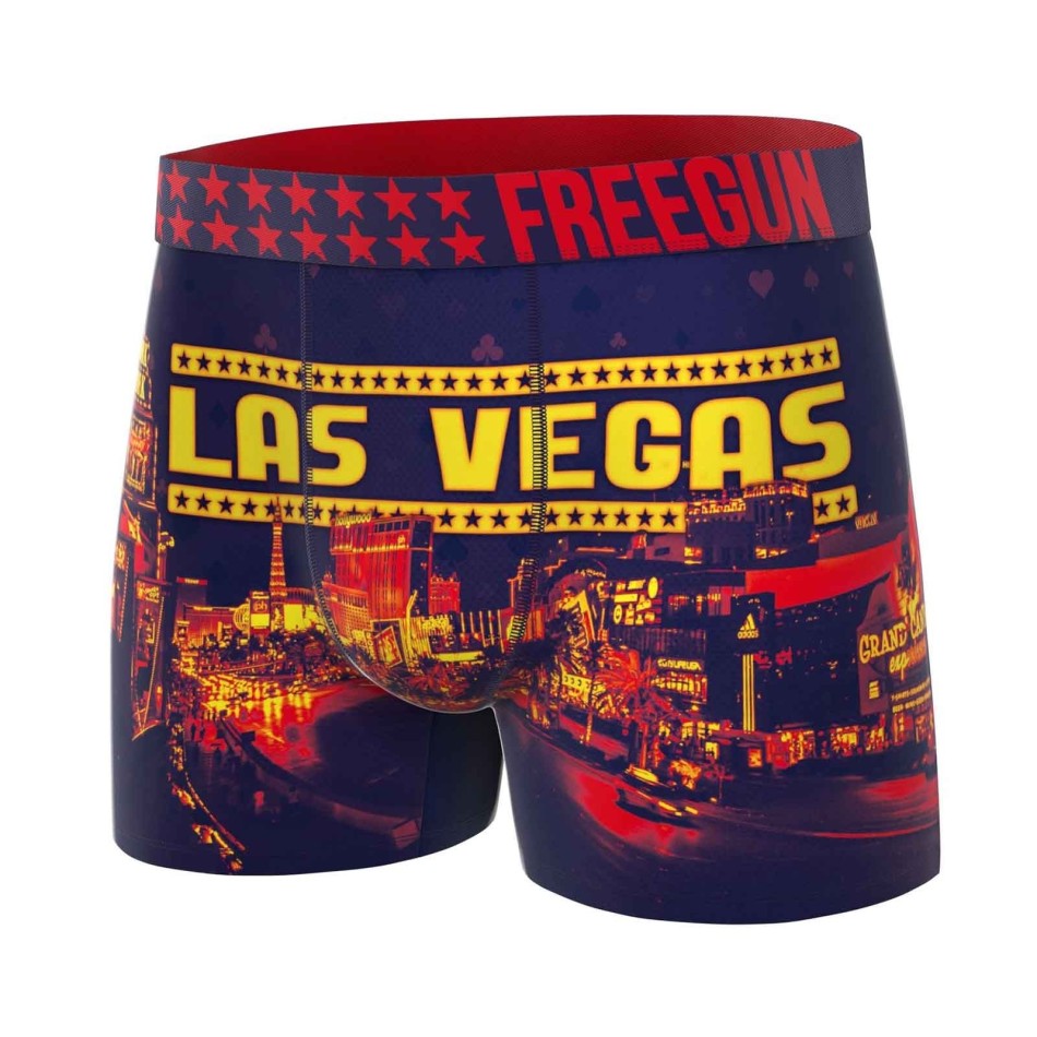 Boxer Las Vegas FREEGUN pour Homme Sous Vêtement Las Vegas Poker