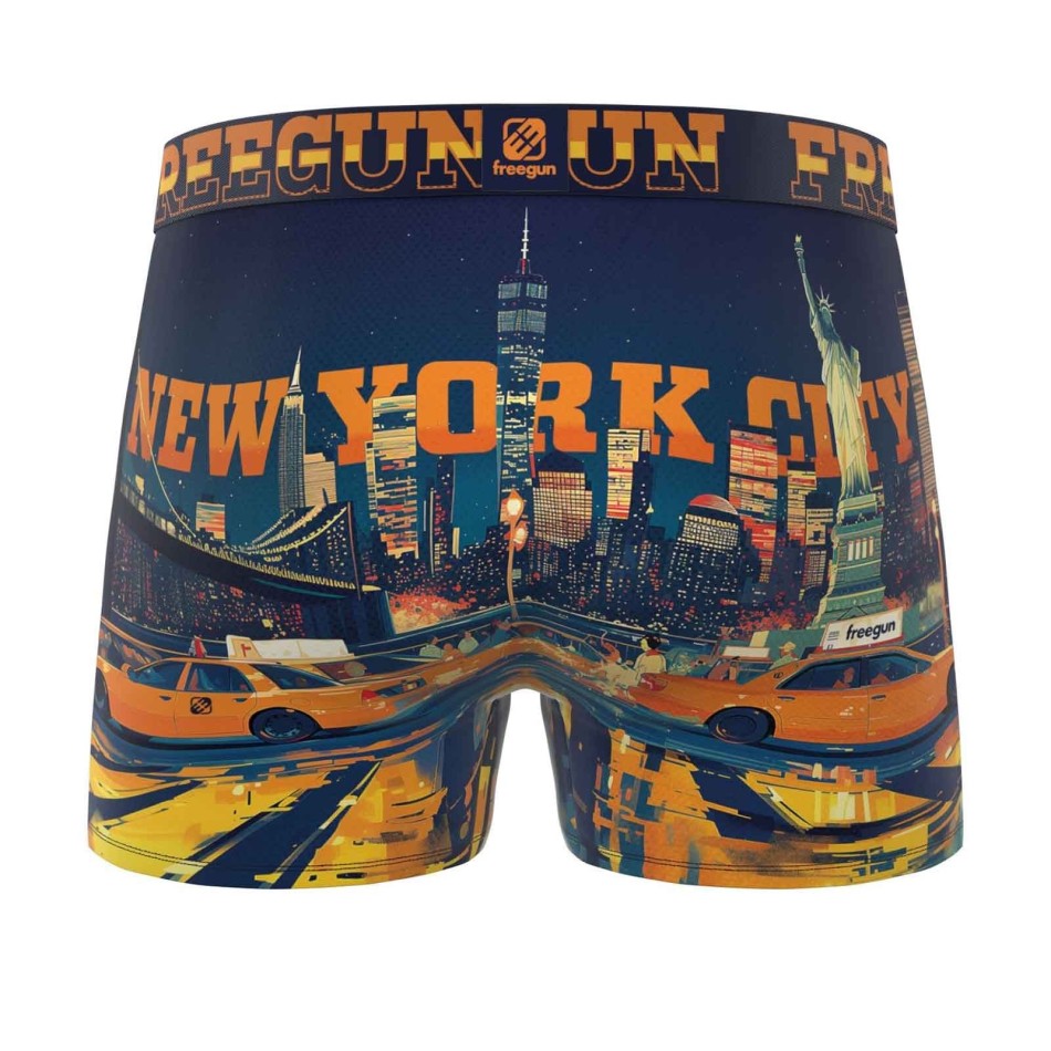 FREEGUN Men's Boxer NYC Taxi Yellow (Men's boxer shorts) Freegun on FrenchMarket