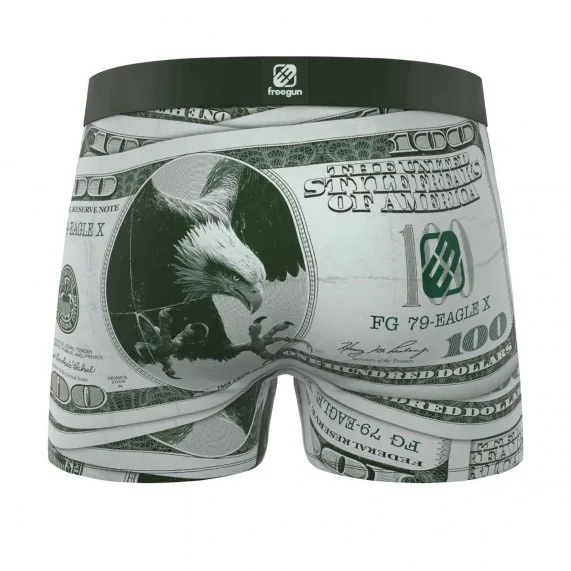 Boxer Men Dollars (Men's boxer shorts) Freegun on FrenchMarket