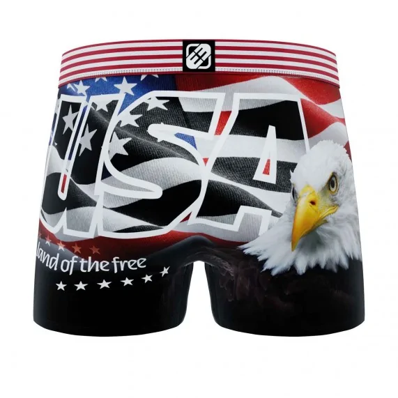 Boxer Homme Microfibre "Collection USA" (Boxers Homme) Freegun chez FrenchMarket