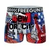 Boxer Homme Microfibre "Collection USA" (Boxers Homme) Freegun chez FrenchMarket