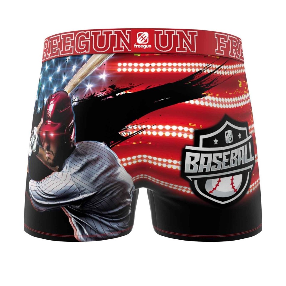 Baseball" Men's Microfiber Boxer Briefs (Men's boxer shorts) Freegun on FrenchMarket