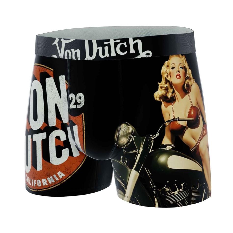 Calzoncillos bóxer de microfibra "Pin-Up" para hombre (Calzoncillos para hombre) Von Dutch chez FrenchMarket