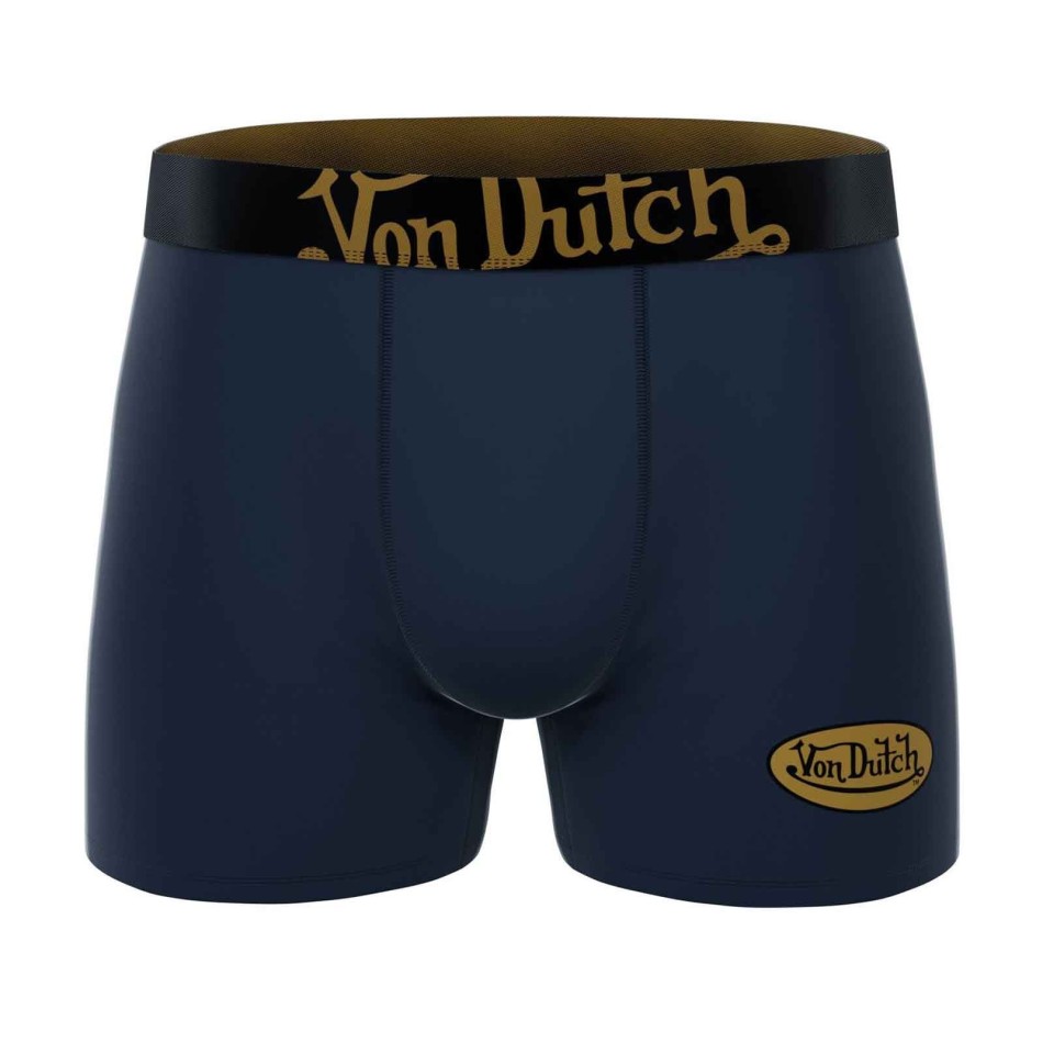 Set van 3 herenboxershorts in katoenVon Dutch Logo" (Herenboxershorts) Von Dutch chez FrenchMarket