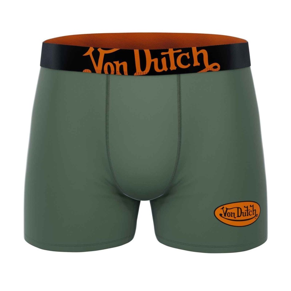 Set van 3 herenboxershorts in katoenVon Dutch Logo" (Herenboxershorts) Von Dutch chez FrenchMarket
