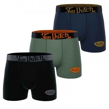 Set di 3 boxer da uomo in cotoneVon Dutch Logo" (Boxer da uomo) Von Dutch chez FrenchMarket