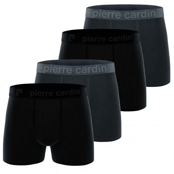 Set di 4 boxer "Bruce" in microfibra per uomo (Boxer da uomo) Pierre Cardin chez FrenchMarket