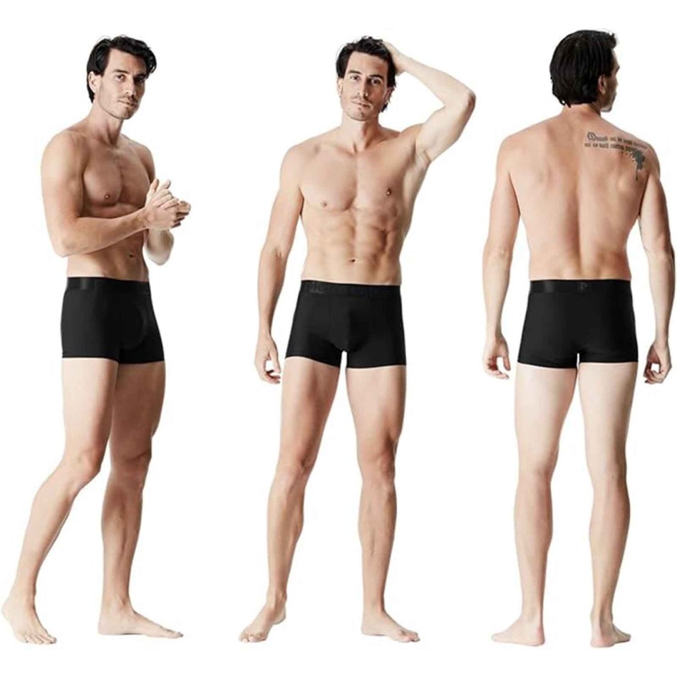 Lot de 4 Boxers Homme Microfibre "Bruce" (Lot boxers Homme) Pierre Cardin chez FrenchMarket