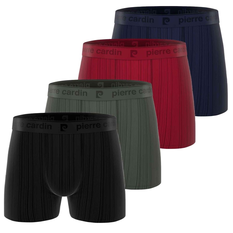 Lote de 4 calzoncillos bóxer de microfibra "Hormiga" para hombre (Calzoncillos para hombre) Pierre Cardin chez FrenchMarket