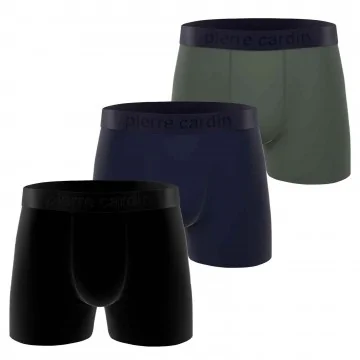 Juego de 3 bóxers de algodón para hombre "Paolo" (Calzoncillos para hombre) Pierre Cardin chez FrenchMarket