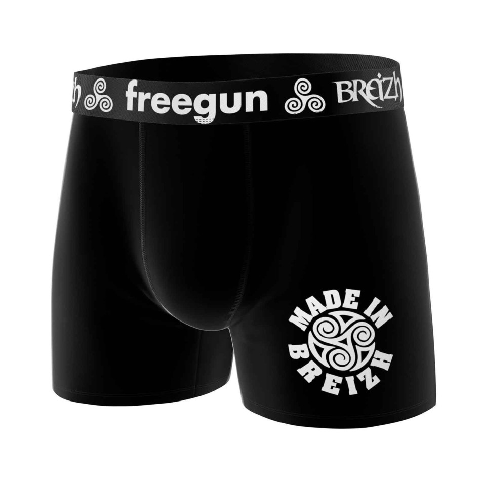 FREEGUN Set med 3 boxershorts i mikrofiber för män "Brittany" tema