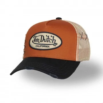 Casquette Trucker Effet Usé "Grey" (Casquettes) Von Dutch chez FrenchMarket