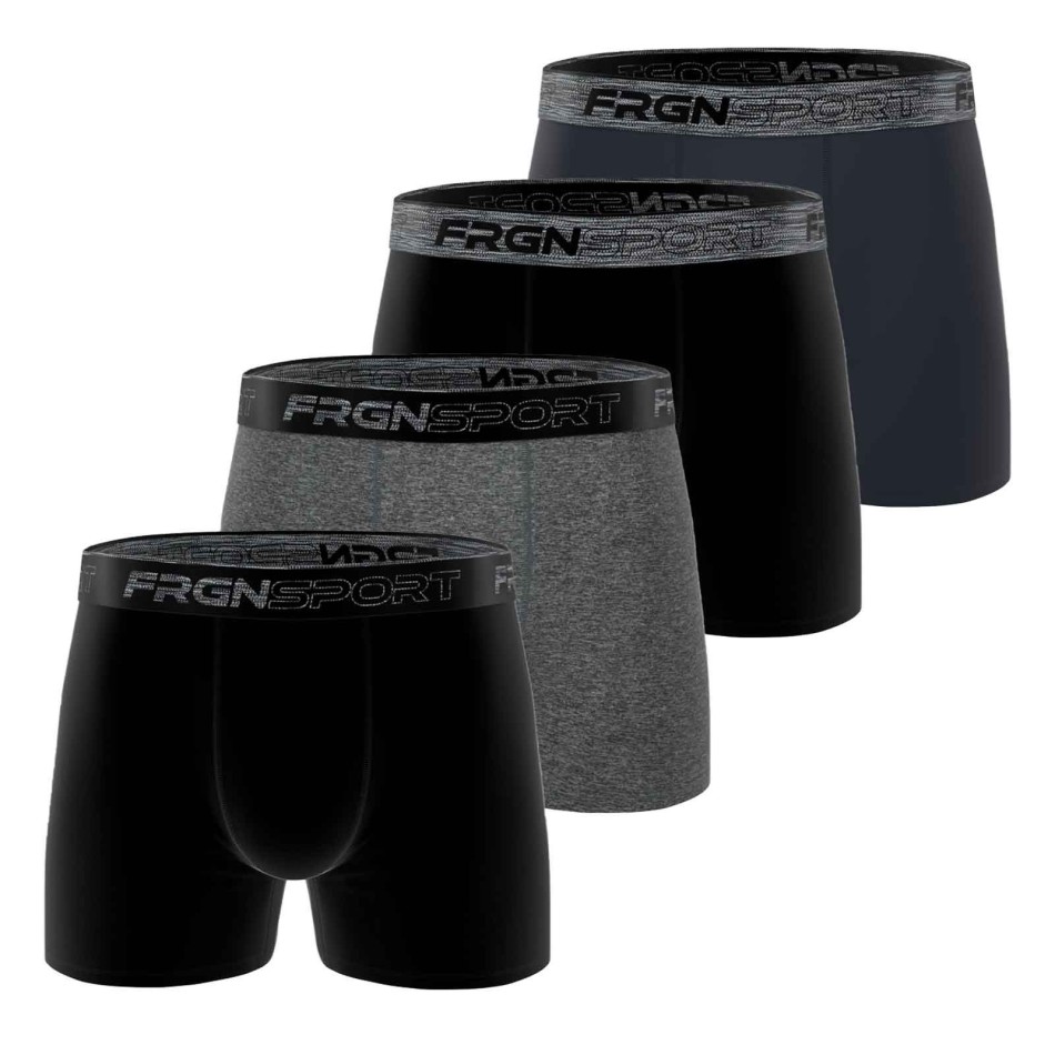 Boxer Dynamik Sport" da uomo in cotone elasticizzato Set di 4 pezzi (Boxer da uomo) Freegun chez FrenchMarket