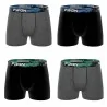 4er-Pack Boxershorts "Dynamik Sport" für Männer aus Stretch-Baumwolle (Boxershorts für Männer) Freegun auf FrenchMarket