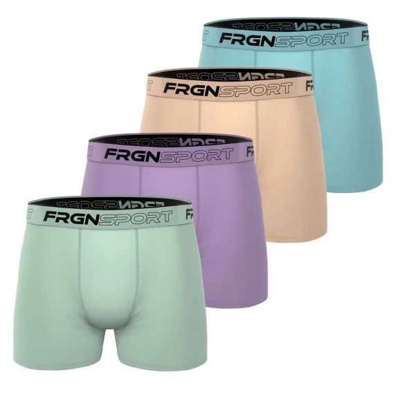 Lot de 4 Boxers Homme Coton Stretch "Dynamik Sport" (Lot boxers Homme) Freegun chez FrenchMarket