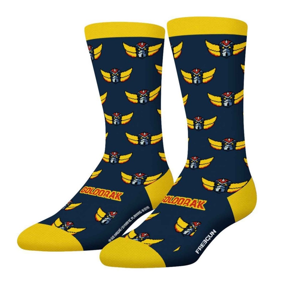 Set om 2 Goldorak-strumpor för män Freegunmajoritet bomull