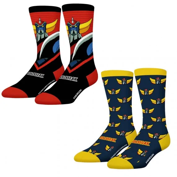 2 Paar "Goldorak" Socken für Männer (Fancy) Freegun auf FrenchMarket